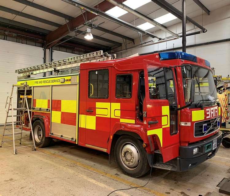 An unused Suffolk fire engine on way to Ukraine (Picture credit: Suffolk Fire & Rescue)