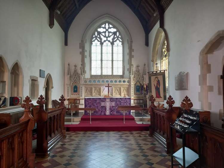 Kersey church altar