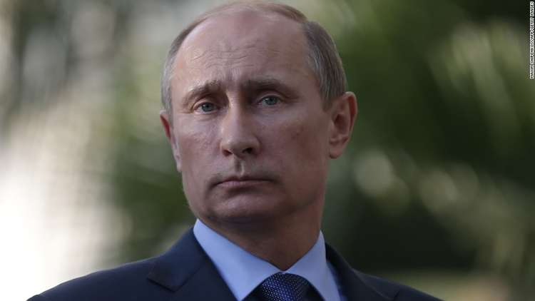 Alleged war criminal Vladimir Putin (Russian president)