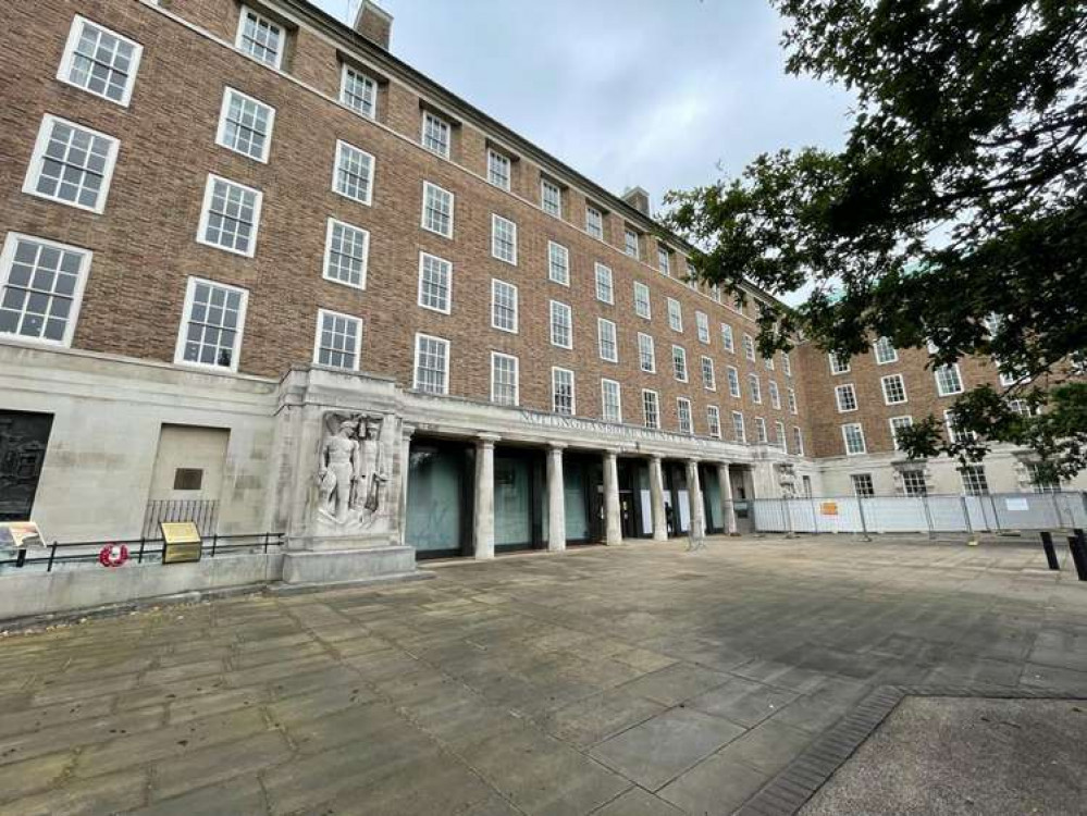 Nottinghamshire County Council aren't planning to make 'dramatic cuts' in the coming years according to the chair of their finance committee. The County Council's HQ at County Hall is pictured. Photo courtesy of LDRS.