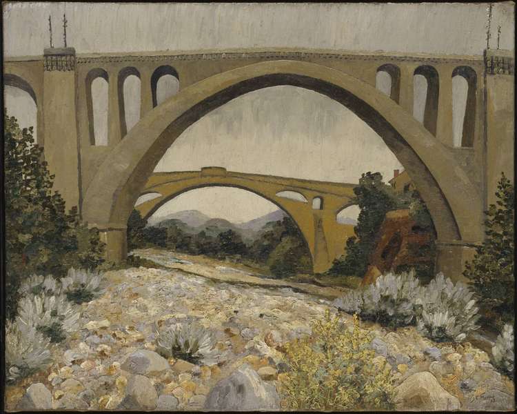 Les Ponts de Ceret 1923 [Credit: The estate of Sir Cedric Morris]