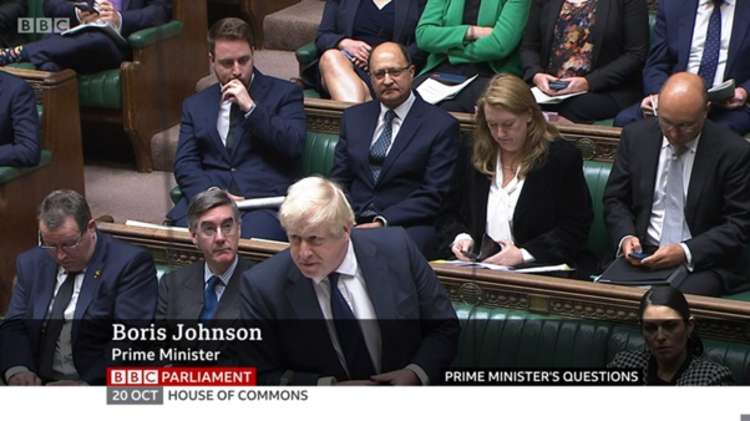 Mark Spencer could be seen sporting the pin during Prime Minister's Questions.