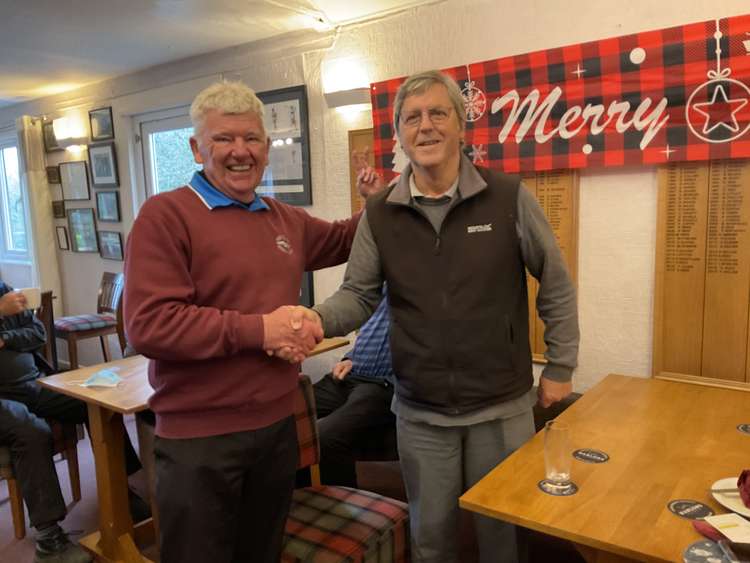 Captain John Hannah with overall winner Bunny Hanson. Photos by Brian Thompson