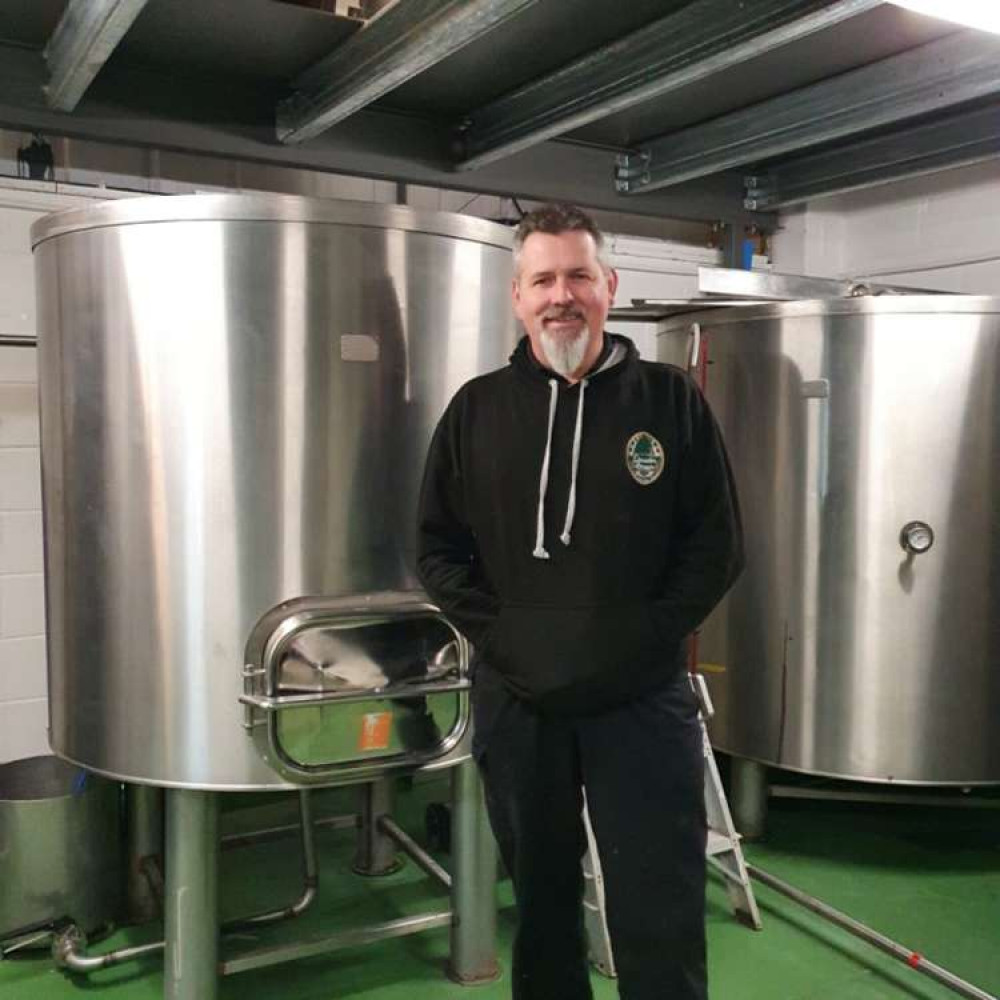 Hucknall's Lincoln Green Brewery currently runs five pubs but this is set to increase in 2022. The picture shows founder Anthony Hughes in the brewery on Wigwam Lane. Photo courtesy of Lincoln Green Brewery.