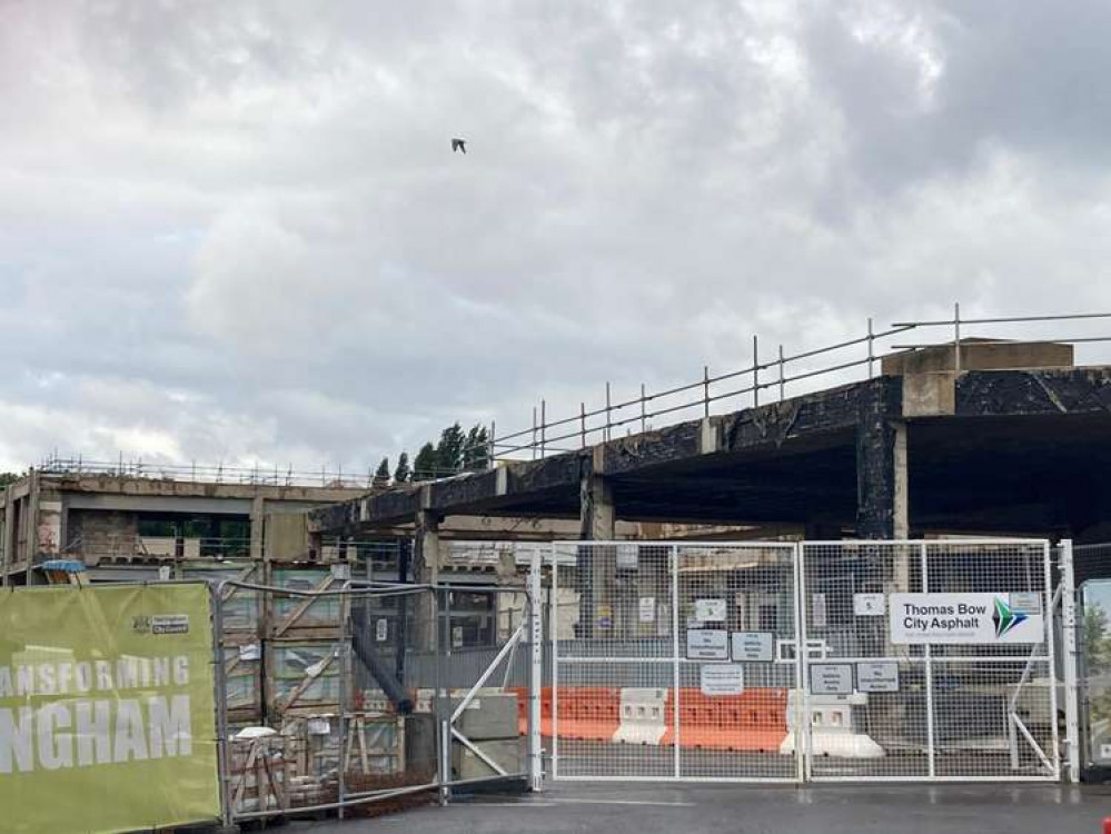 The future of the Broadmarsh site in the centre of Nottingham is again uncertain. Photo courtesy of LDRS.