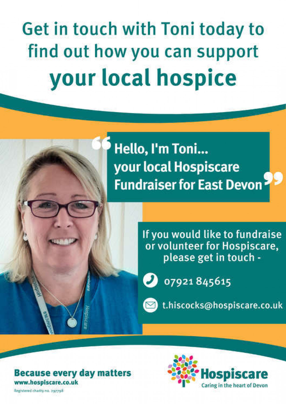 UP CLOSE: Meet your local Hospiscare fundraiser Toni Hiscocks | Local ...