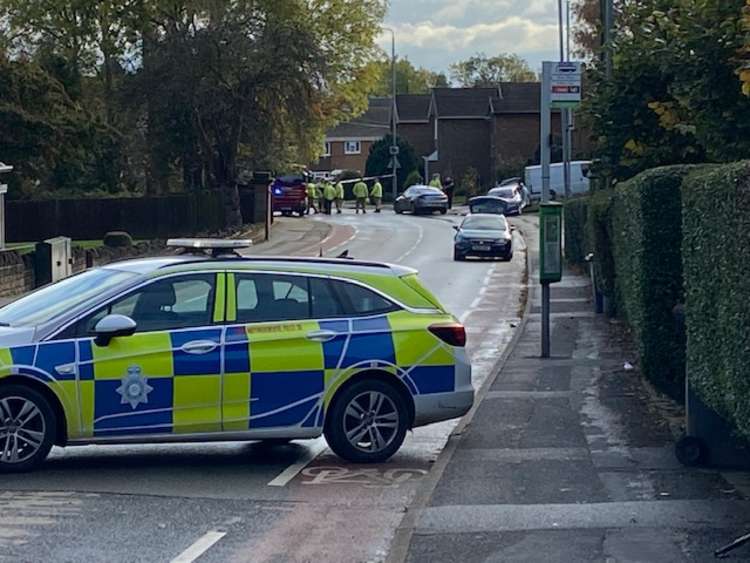 Annesley Road has been closed in both directions following the collision. Photo Credit: Tom Surgay