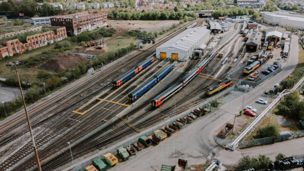 Eastcroft depot in Nottingham is undergoing improvement work worth £2million.Photo courtesy of East Midlands Railway.