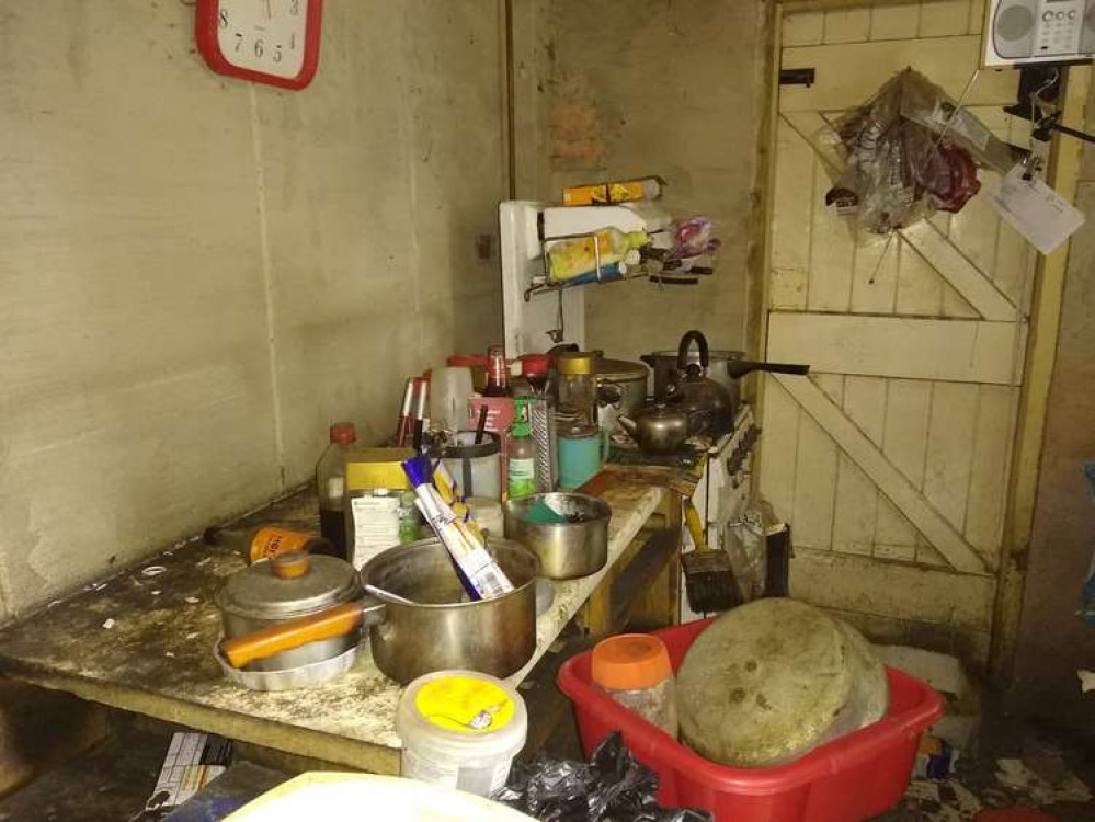 The man was living in conditions that endangered his life in the house in Selston. Photo courtesy of Ashfield District Council.