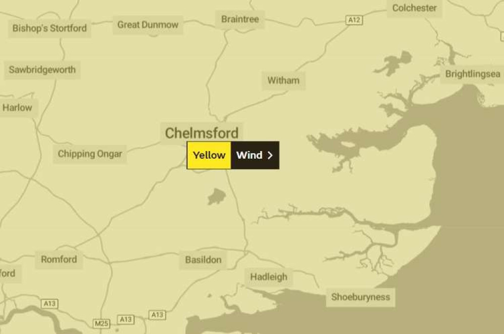 A yellow warning for high winds has been issued for much of the UK (Photo: Met Office)