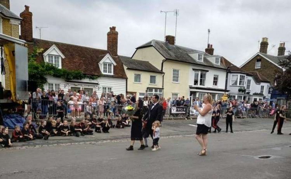 Alun Warren proposed to his girlfriend, Natalie, during Burnham Carnival