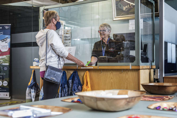 The popular shop at the military aviation museum