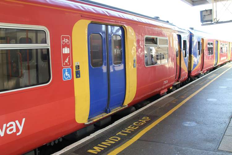 South Western Railway is blaming the cuts on staff who are sick with Covid and self isolating at home (Image: Issy Millett, Nub News)