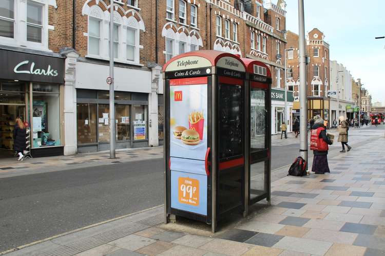 The telephone box outside 80-86 St Johns Road may be removed (Image: Issy Millett, Nub News)