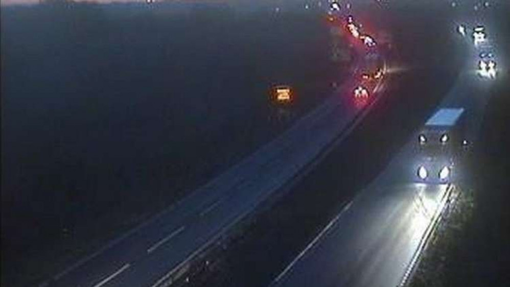 Westbound A14 between Felixstowe and Ipswich closed (Picture credit: National Highways)