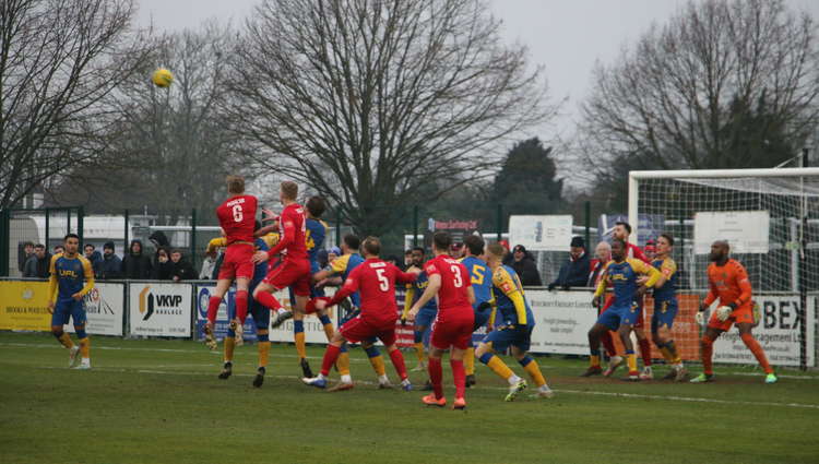Felixstowe on the attack against The Tags