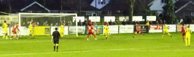 Henry Barley hits a late winner (Picture credit: Felixstowe Nub News)