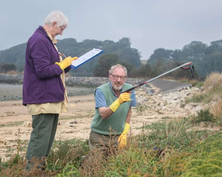 Volunteers working with Suffolk Coast & Heaths (Picture credit: Gill Moon)