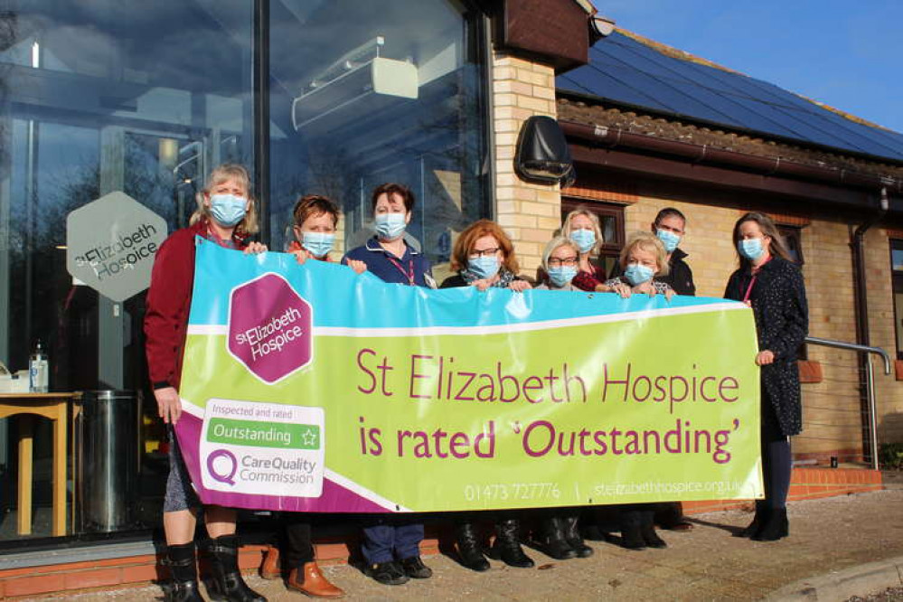 Staff at the 'Outstanding' hospice (Picture credit: St Elizabeth Hospice)