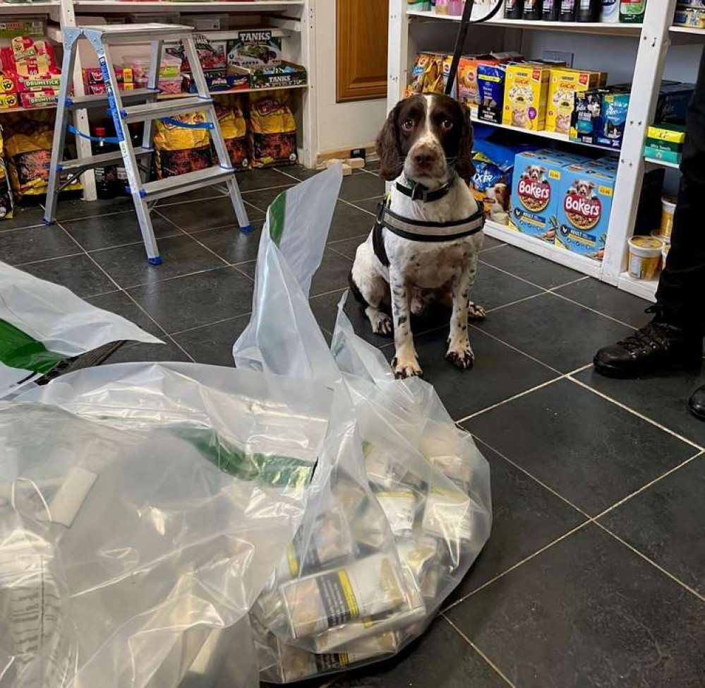 Billy helped seize illegal cigarettes