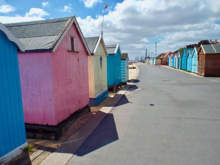 Felixstowe beach huts near Spa Pavilion could be moved again (Picture credit: Felixstowe Nub News)