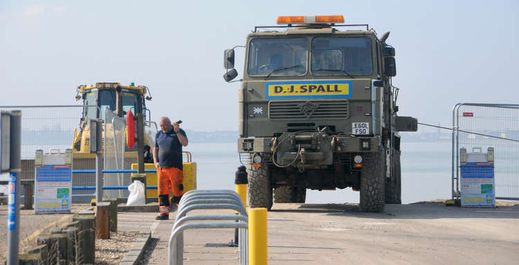 Specialist Spall use former army truck (Picture credit: Derek Davis Felixstowe Nub News)