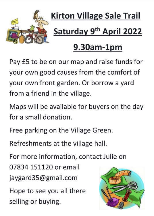 Get your next bargain at the Kirton yard sale trail