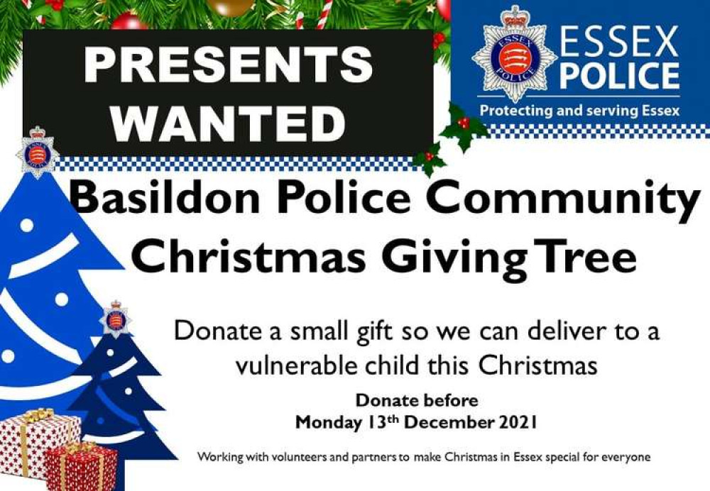 Basildon Police extend Giving Tree appeal Local News News