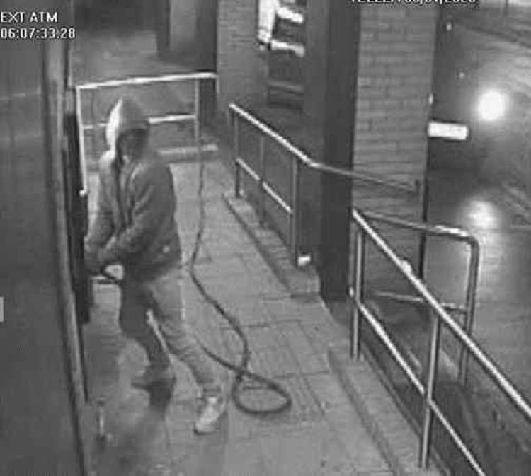 Anthony Crowley on CCTV in Market Road, Wickford.
