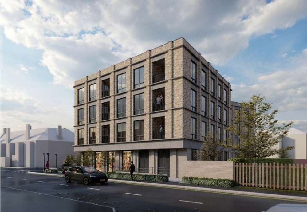 A rendering of the proposed development at 1 Runwell Road. Picture: Stephen Alderdice Studio.