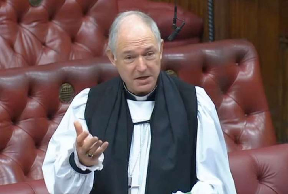 Bishop Robert Atwell's maiden speech (Image: Parliamentlive.tv)