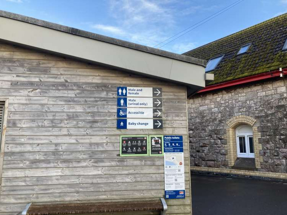 Public toilets on Queen's Drive, Exmouth (Nub News, Will Goddard)