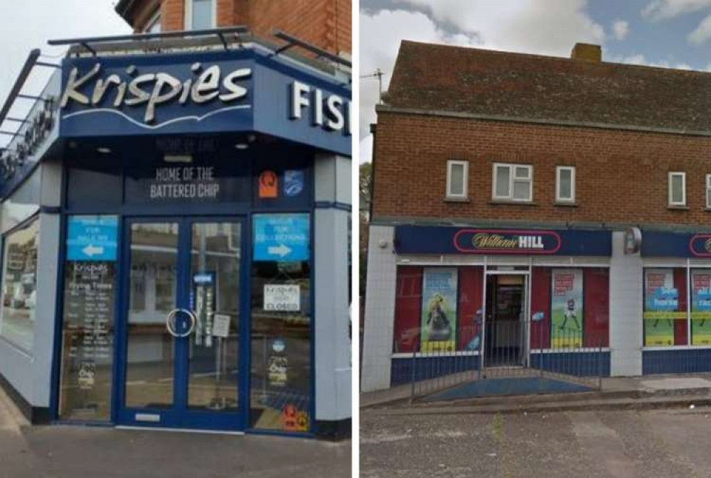 L: Krispies store in Exmouth (Image: Planning Documents). R: Isleworth Road site (Image: Google Maps)