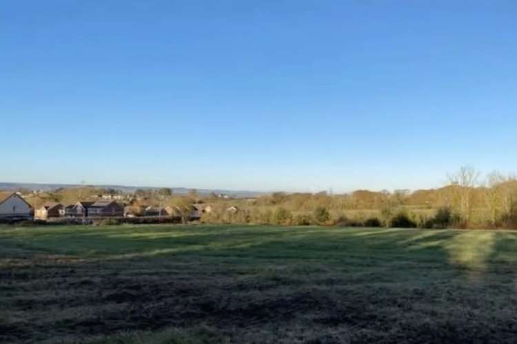 Undeveloped Goodmores Farm as seen from outside (Credit: East Devon District Council)