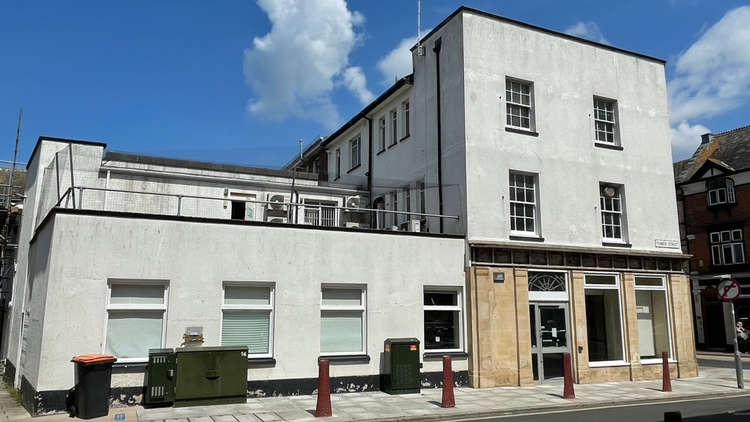 The ground floor entrance is currently situated on Tower Street but was relocated from the corner of Rolle Street in 1995 (Credit: Whitton & Laing)