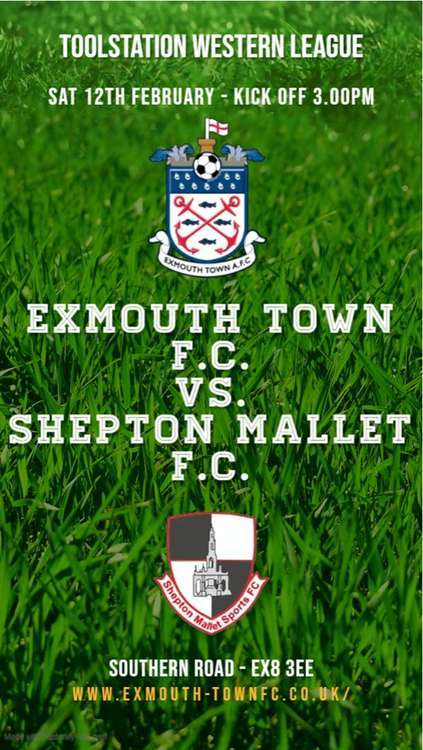 Exmouth Town FC is set to entertain Shepton Mallet this Saturday in the Western League