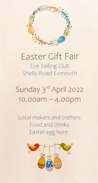 Food and drink will be available, as well as an Easter egg hunt for children