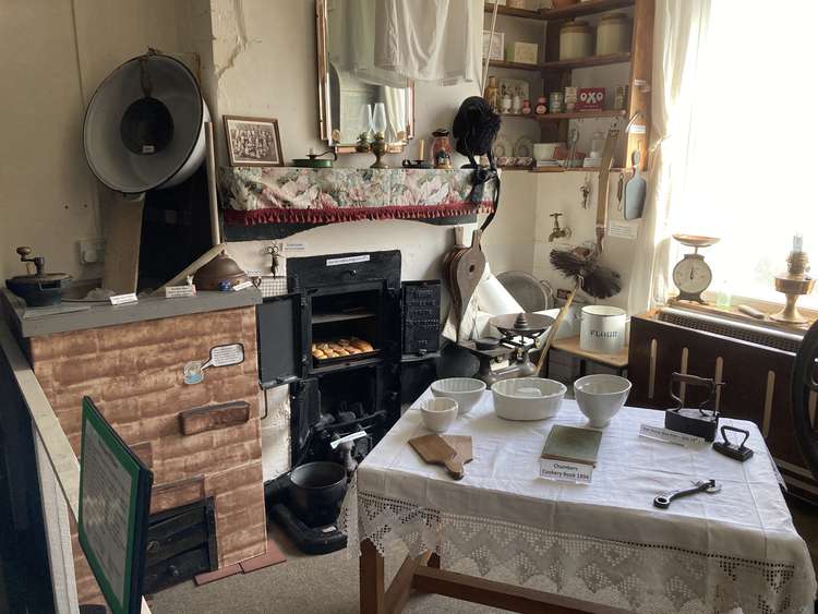 A recreation of a Victorian kitchen with an original oven from an Exmouth house (Nub News, Will Goddard)