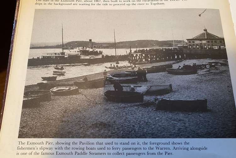 The dock and pier with the pavilion on it around 1890 (The W Sleeman Collection)