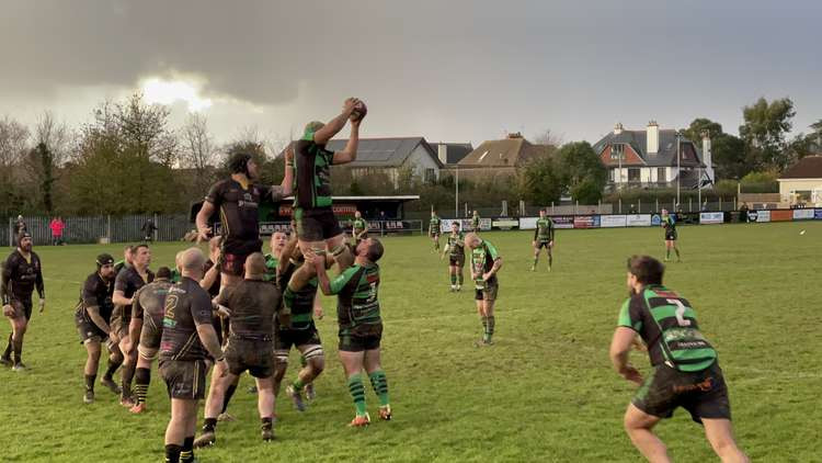 A line-out. Credit: Adam Curtis