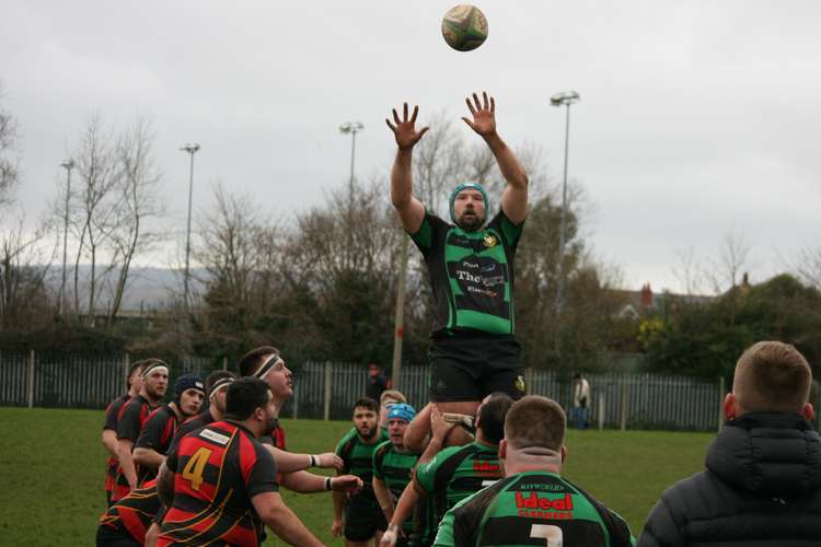 A line-out (Brian Glover)