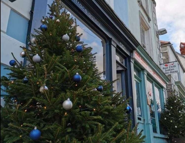 The Christmas trees put up in Penryn. Photo shared by Terrace Gallery. The Christmas trees put up in Penryn. Photo shared by Terrace Gallery.