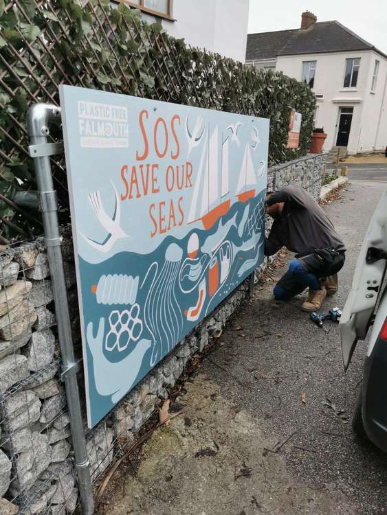 The mural on Dracaena Avenue, Falmouth.