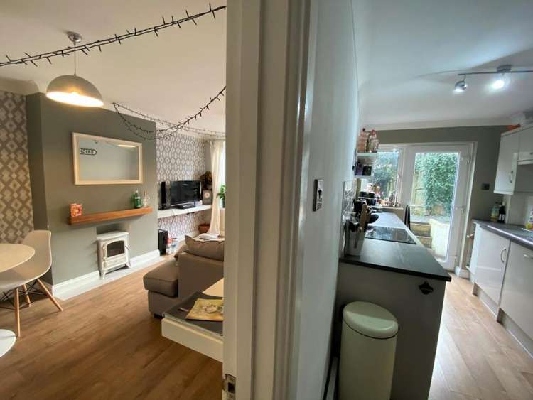 View of the dining room/lounge, and kitchen. Trewarton Road, Penryn. View of the dining room/lounge, and kitchen. Trewarton Road, Penryn.