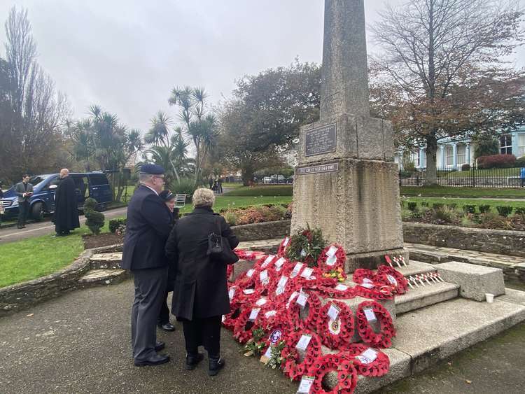 Remembrance Sunday is always a important and well attended event in Falmouth.