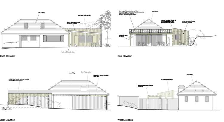 Replacement of existing dilapidated 'Portakabin' ice cream kiosk adjacent to the Maenporth Beach Cafe with a timber clad shipping container.