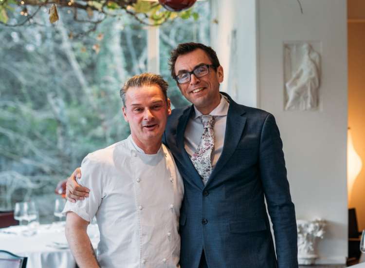 A Cornwall Tourism Award silver for Restaurant Meudon in their first year. Executive head chef Darren Kerley and restaurant manager Stephen Mouser. Photo credit: Adj Brown