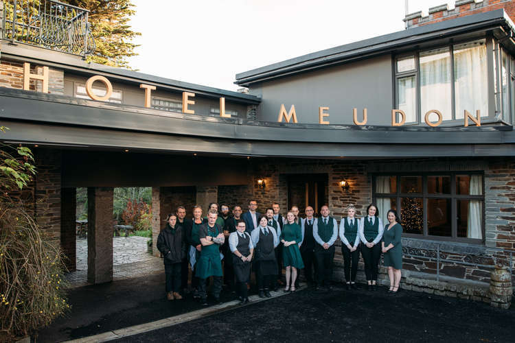 Hotel Meudon recently achieved double gold at Taste of the West awards. Picture of the team, credit: Adj Brown.