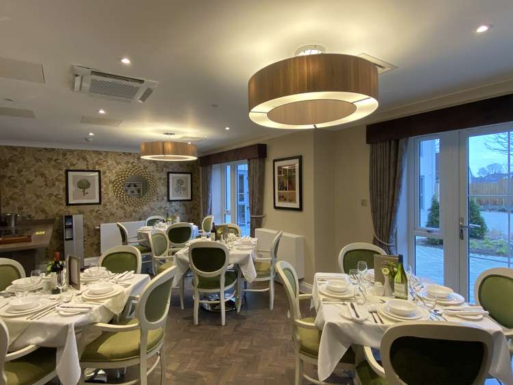 The luxury new Barchester care home on Dracaena Avenue recently welcomed its first residents. A picture of the dining area at Falmouth Court.