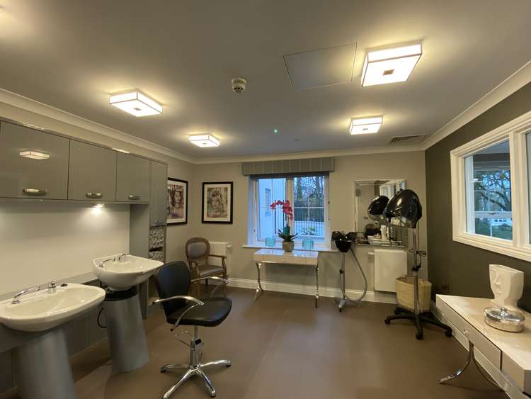 The luxury new Barchester care home on Dracaena Avenue recently welcomed its first residents. A picture of the hair salon at Falmouth Court.